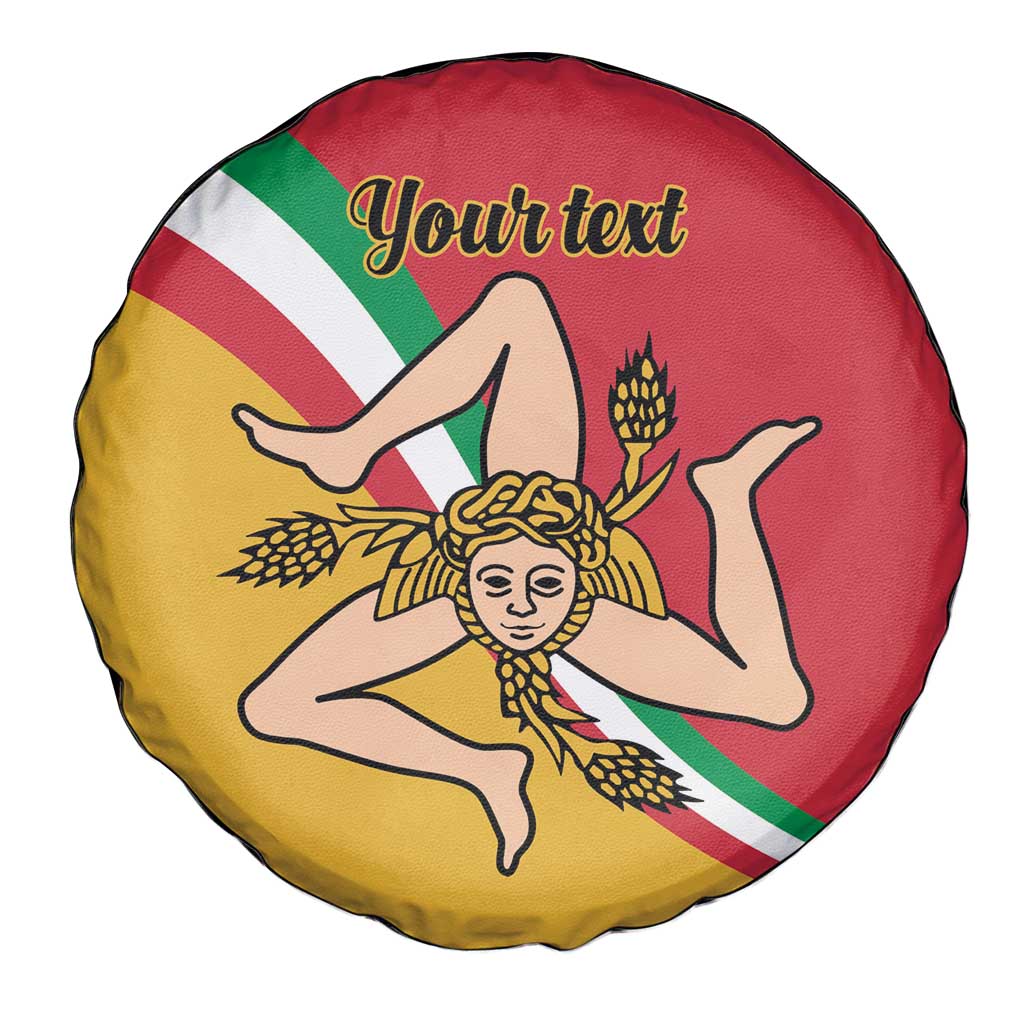 Personalized Italy Bandiera Della Sicilia Spare Tire Cover - Wonder Print Shop