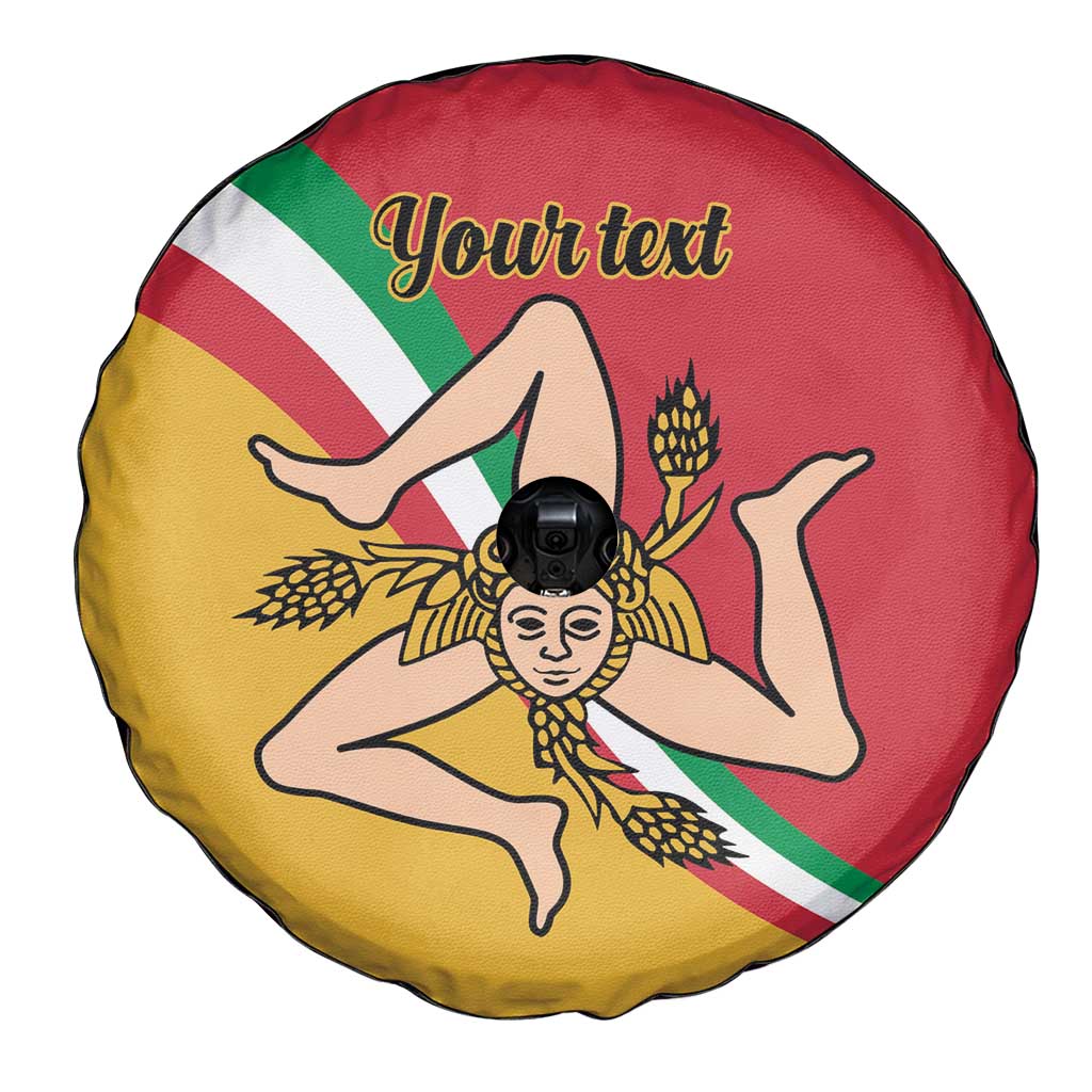 Personalized Italy Bandiera Della Sicilia Spare Tire Cover - Wonder Print Shop