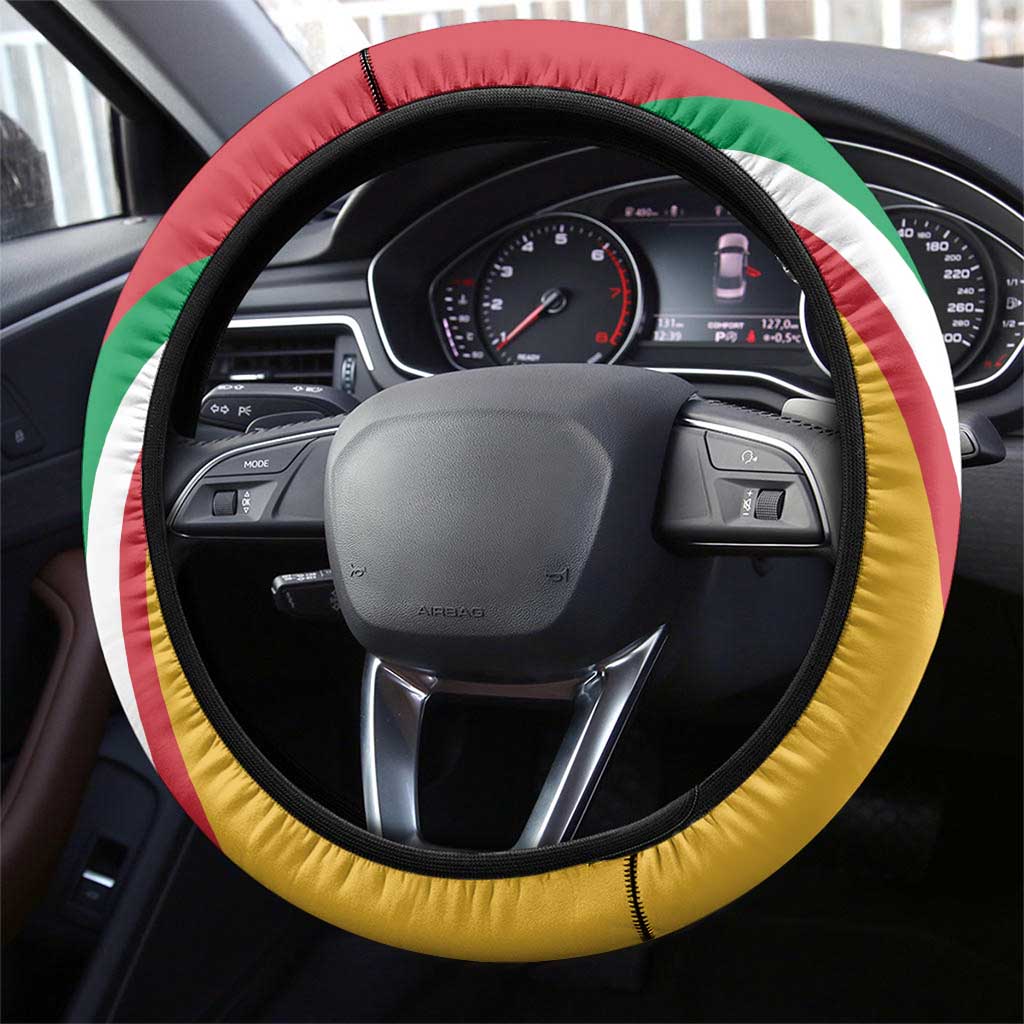 Italy Bandiera Della Sicilia Steering Wheel Cover - Wonder Print Shop