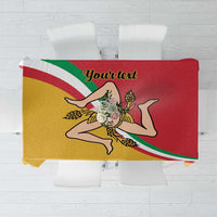 Personalized Italy Bandiera Della Sicilia Tablecloth - Wonder Print Shop