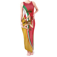 Personalized Italy Bandiera Della Sicilia Tank Maxi Dress - Wonder Print Shop