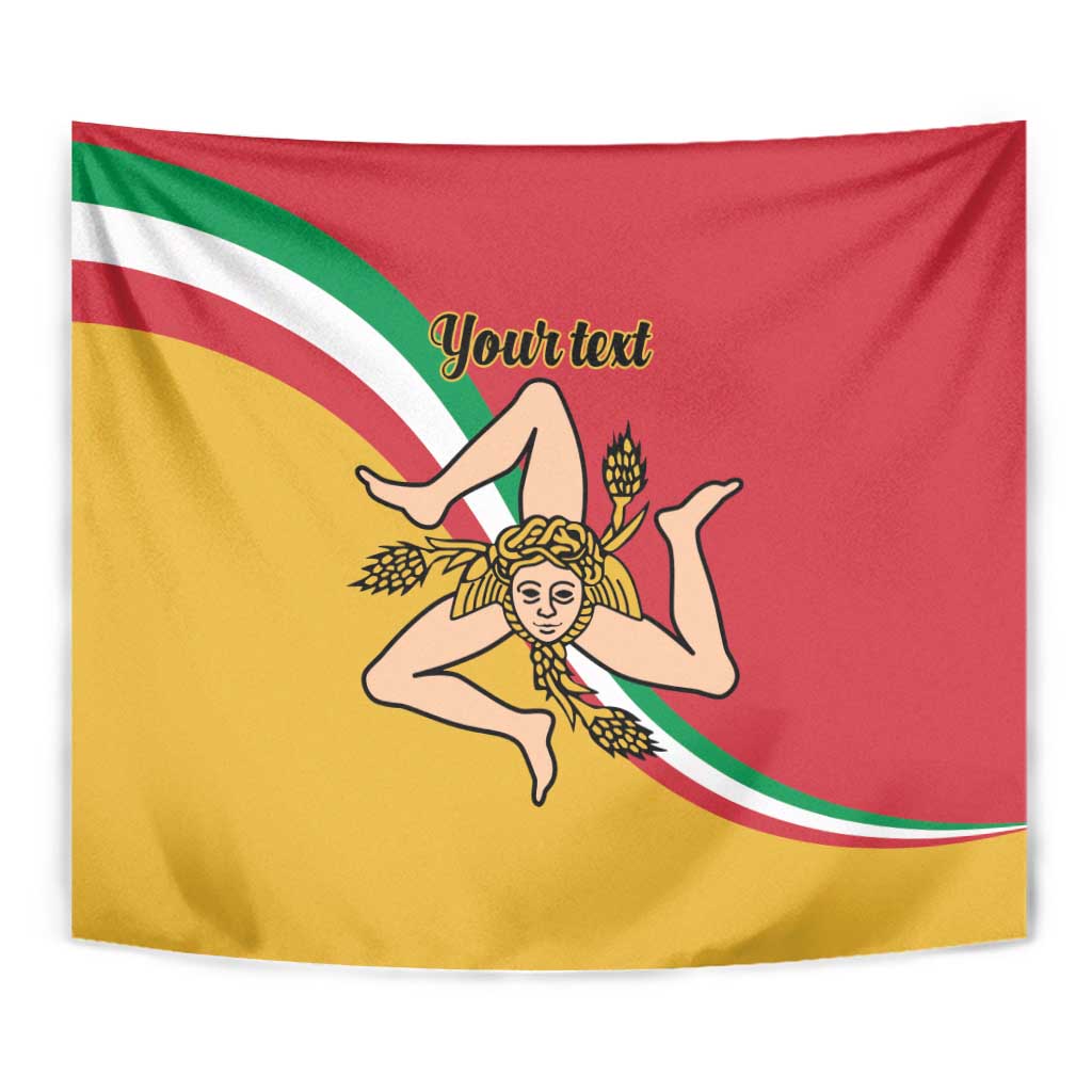 Personalized Italy Bandiera Della Sicilia Tapestry - Wonder Print Shop