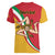 Personalized Italy Bandiera Della Sicilia Women V-Neck T-Shirt - Wonder Print Shop