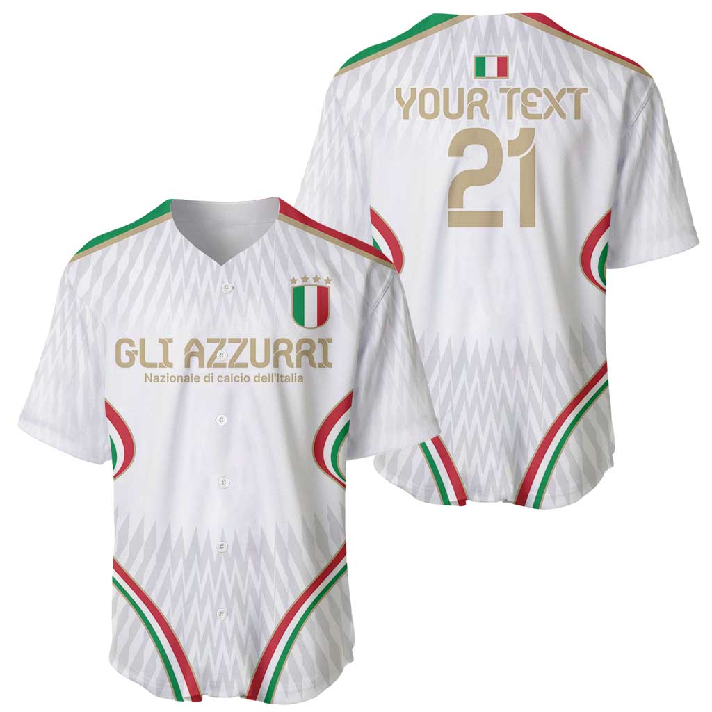 Custom Italy Football Baseball Jersey Gli Azzurri Sporty Style LT9 - Wonder Print Shop