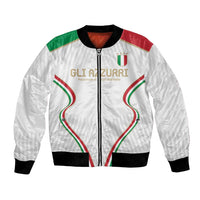 Custom Italy Football Bomber Jacket Gli Azzurri Sporty Style LT9 - Wonder Print Shop
