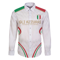 Custom Italy Football Family Matching Off The Shoulder Long Sleeve Dress and Hawaiian Shirt Gli Azzurri Sporty Style - Wonder Print Shop