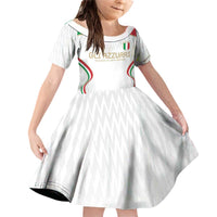 Custom Italy Football Family Matching Off Shoulder Short Dress and Hawaiian Shirt Gli Azzurri Sporty Style LT9 - Wonder Print Shop