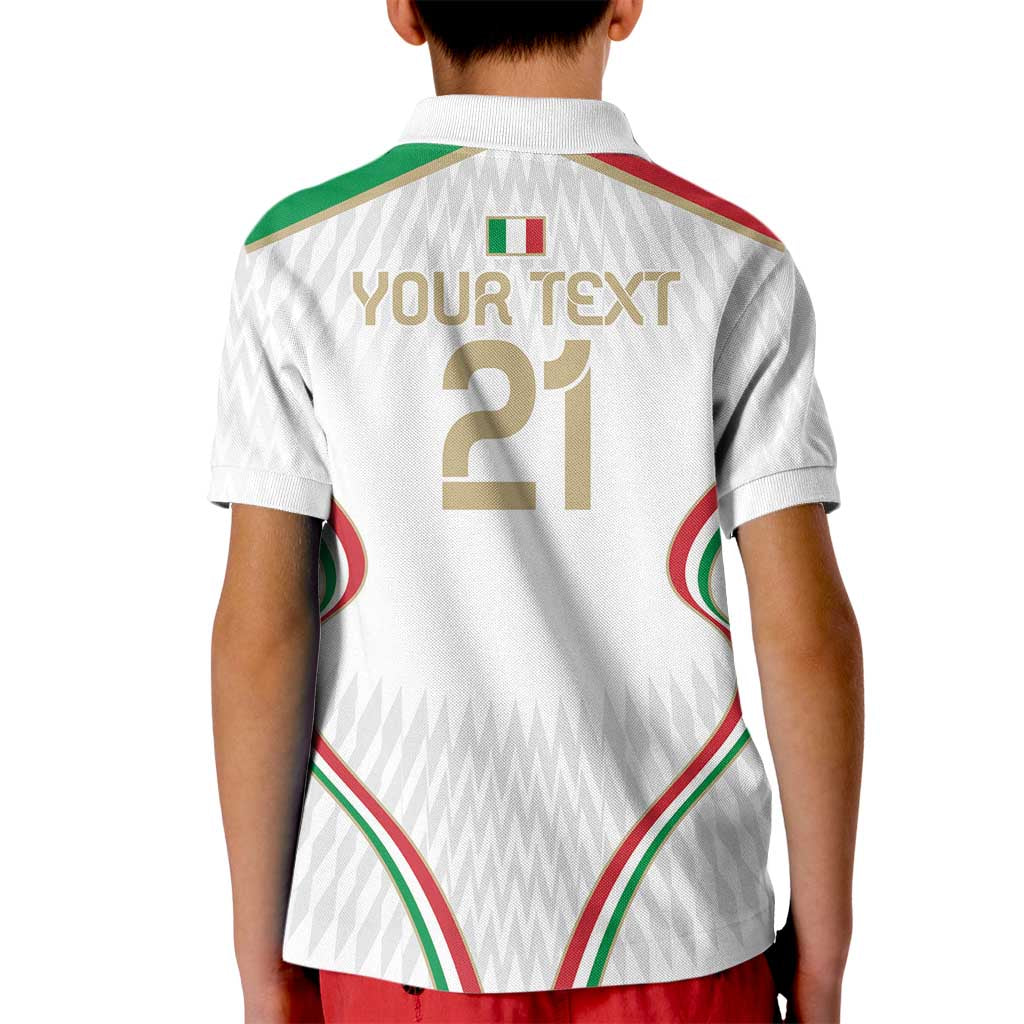 Custom Italy Football Kid Polo Shirt Gli Azzurri Sporty Style - Wonder Print Shop