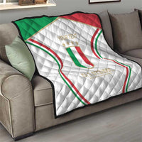Custom Italy Football Quilt Gli Azzurri Sporty Style - Wonder Print Shop