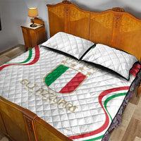 Custom Italy Football Quilt Bed Set Gli Azzurri Sporty Style - Wonder Print Shop