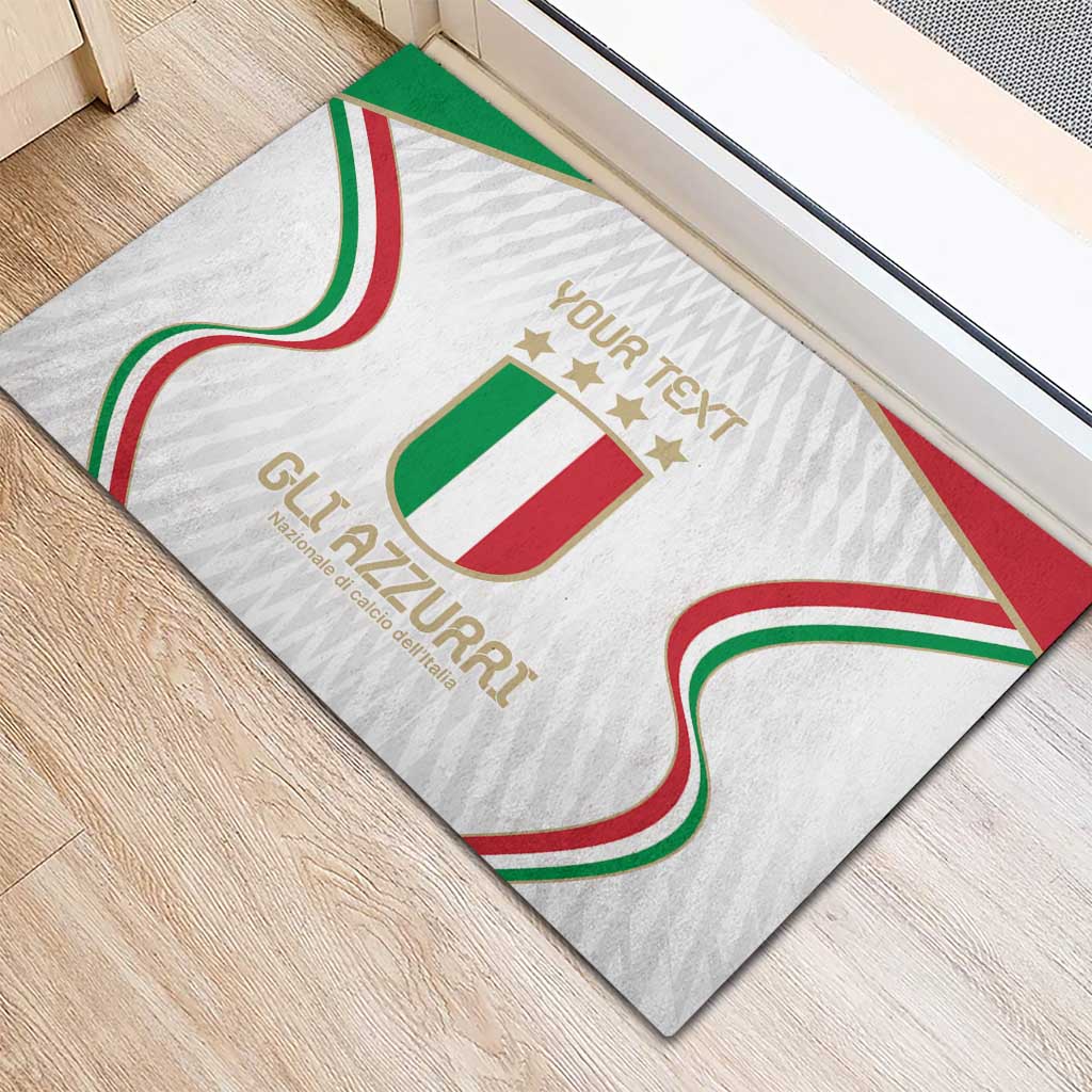 Custom Italy Football Rubber Doormat Gli Azzurri Sporty Style - Wonder Print Shop