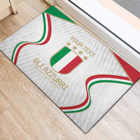 Custom Italy Football Rubber Doormat Gli Azzurri Sporty Style - Wonder Print Shop