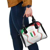 Custom Italy Football Shoulder Handbag Gli Azzurri Sporty Style