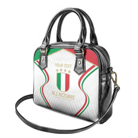 Custom Italy Football Shoulder Handbag Gli Azzurri Sporty Style