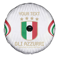 Custom Italy Football Spare Tire Cover Gli Azzurri Sporty Style - Wonder Print Shop