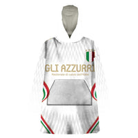 Custom Italy Football Wearable Blanket Hoodie Gli Azzurri Sporty Style - Wonder Print Shop