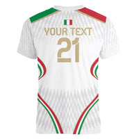 Custom Italy Football Women V-Neck T-Shirt Gli Azzurri Sporty Style - Wonder Print Shop