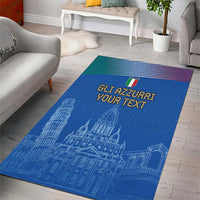 Custom Italy Football Area Rug Special Pisa Tower LT9 - Wonder Print Shop