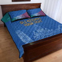 Custom Italy Football Quilt Bed Set Special Pisa Tower - Wonder Print Shop