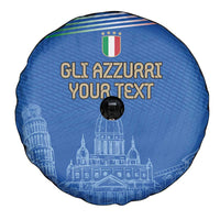 Custom Italy Football Spare Tire Cover Special Pisa Tower - Wonder Print Shop