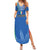 Custom Italy Football Summer Maxi Dress Special Pisa Tower - Wonder Print Shop