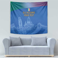 Custom Italy Football Tapestry Special Pisa Tower - Wonder Print Shop