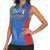 Custom Italy Football Women Sleeveless Polo Shirt Special Pisa Tower - Wonder Print Shop