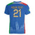 Custom Italy Football Women V-Neck T-Shirt Special Pisa Tower - Wonder Print Shop