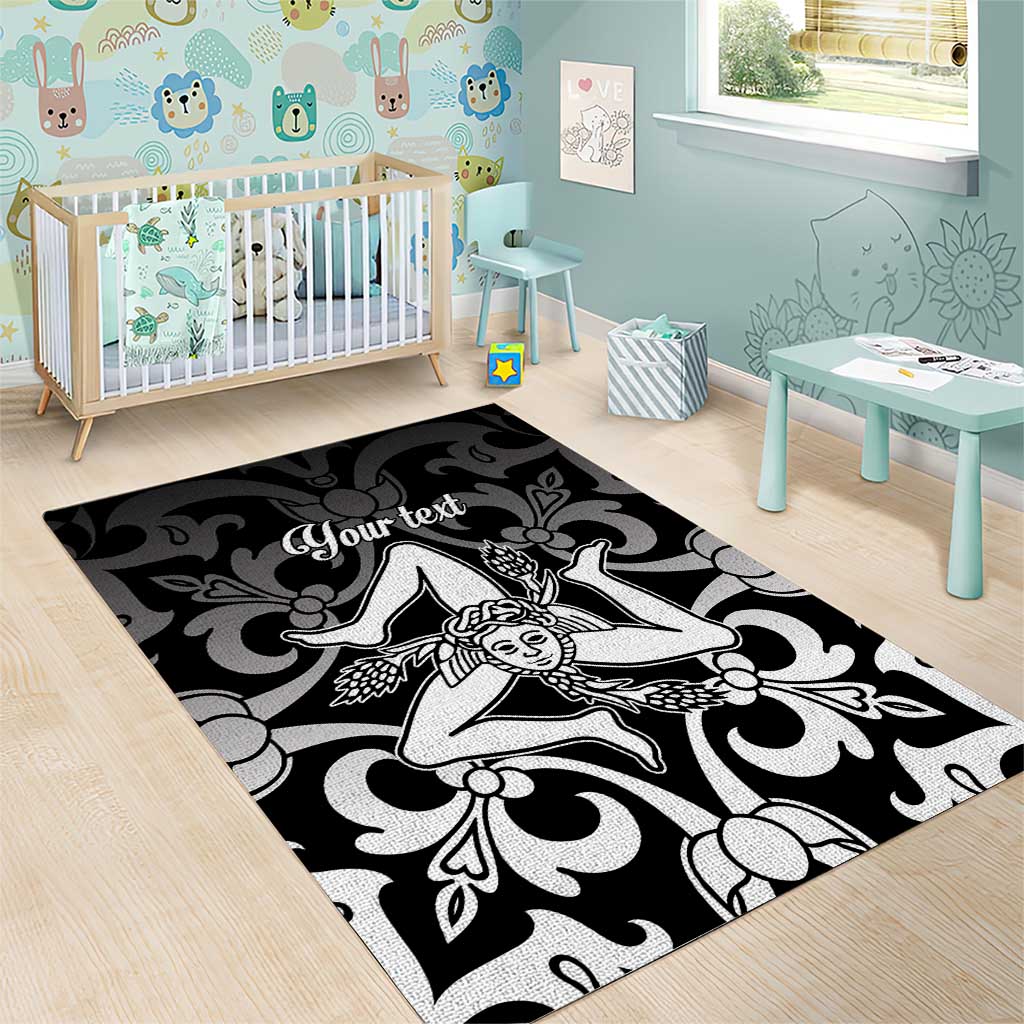 Personalized Italy Trinacria Sicily Area Rug LT9 - Wonder Print Shop