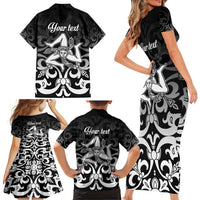 Personalized Italy Trinacria Sicily Family Matching Short Sleeve Bodycon Dress and Hawaiian Shirt - Wonder Print Shop