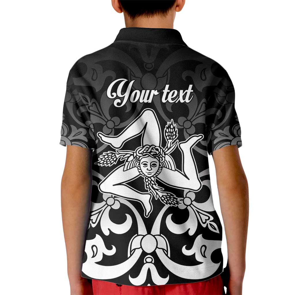 Personalized Italy Trinacria Sicily Kid Polo Shirt - Wonder Print Shop