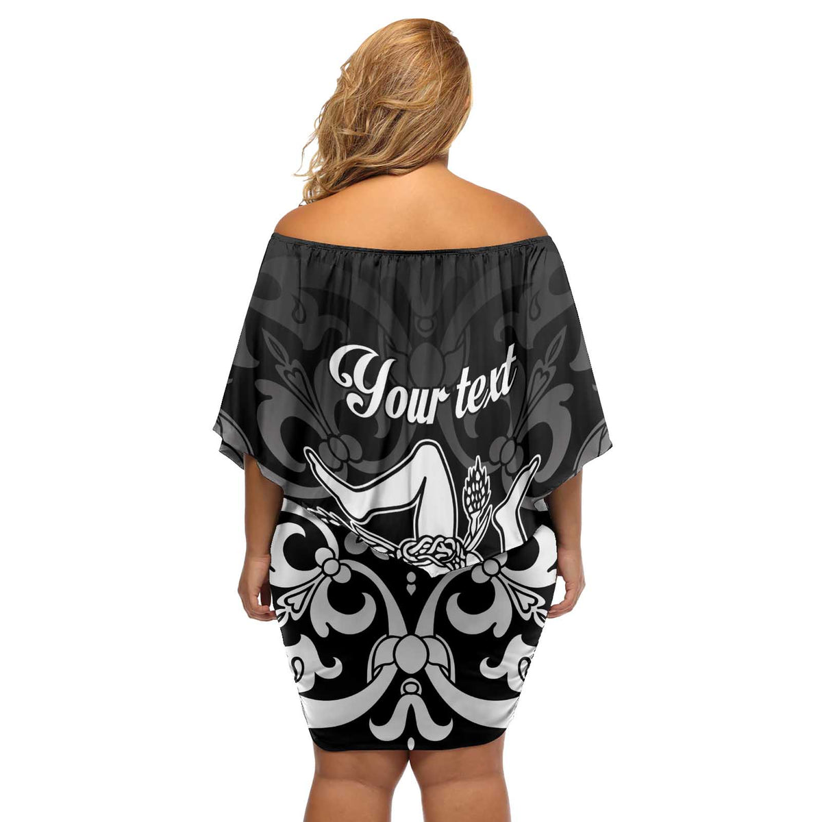 Personalized Italy Trinacria Sicily Off Shoulder Short Dress - Wonder Print Shop