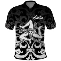 Personalized Italy Trinacria Sicily Polo Shirt - Wonder Print Shop