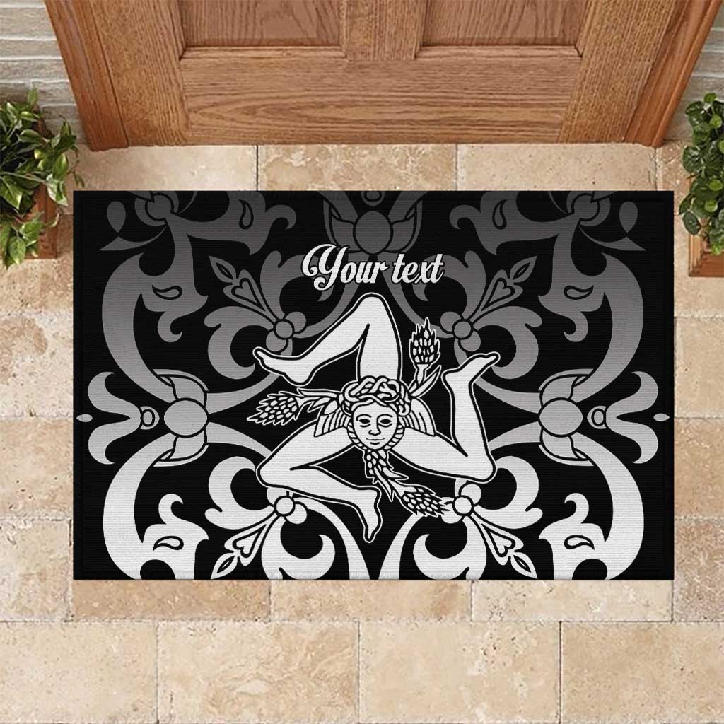 Personalized Italy Trinacria Sicily Rubber Doormat - Wonder Print Shop