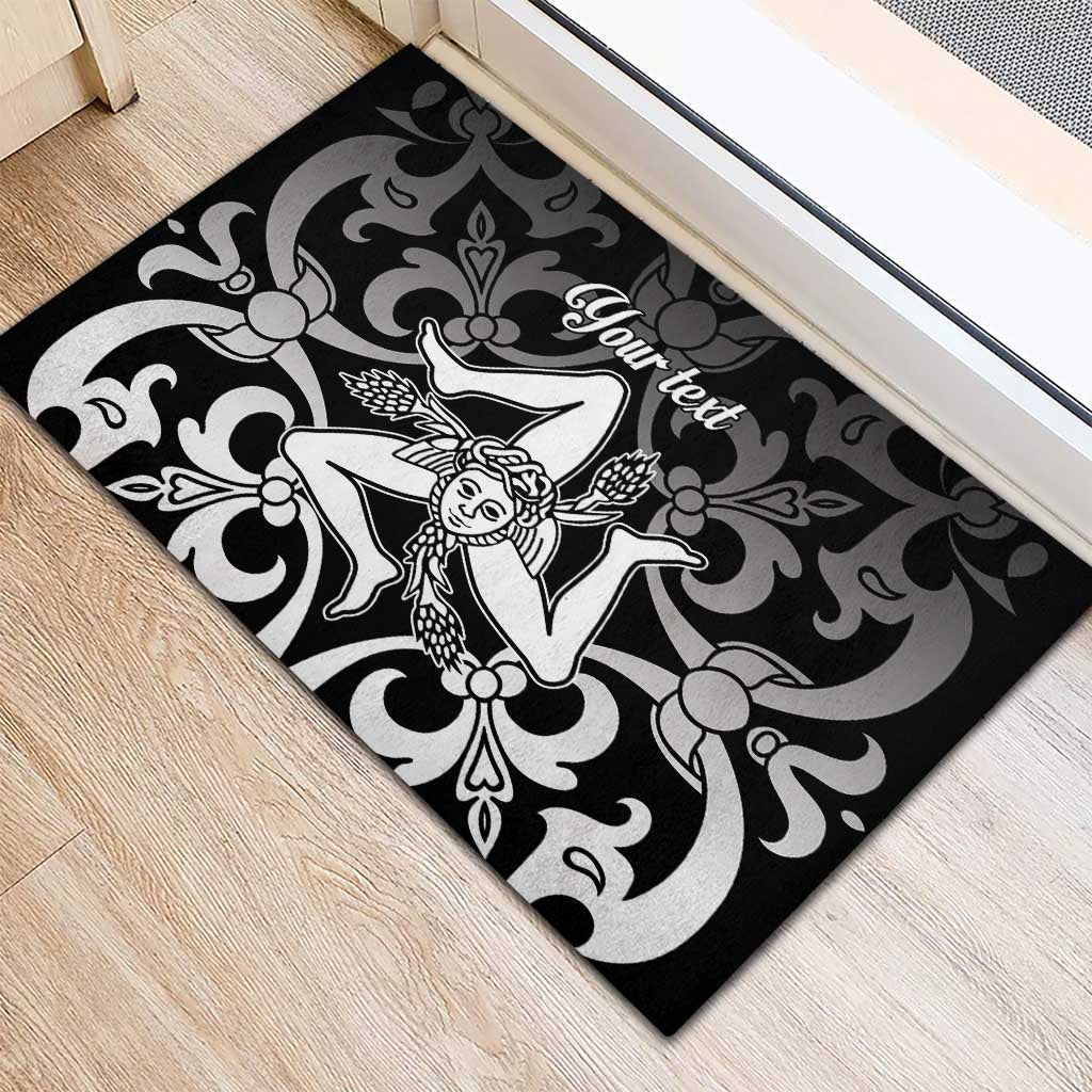 Personalized Italy Trinacria Sicily Rubber Doormat - Wonder Print Shop