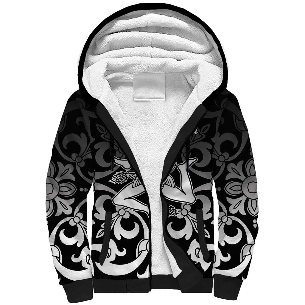 Personalized Italy Trinacria Sicily Sherpa Hoodie - Wonder Print Shop