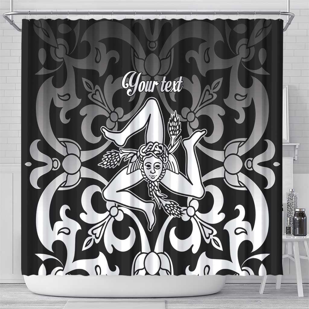 Personalized Italy Trinacria Sicily Shower Curtain