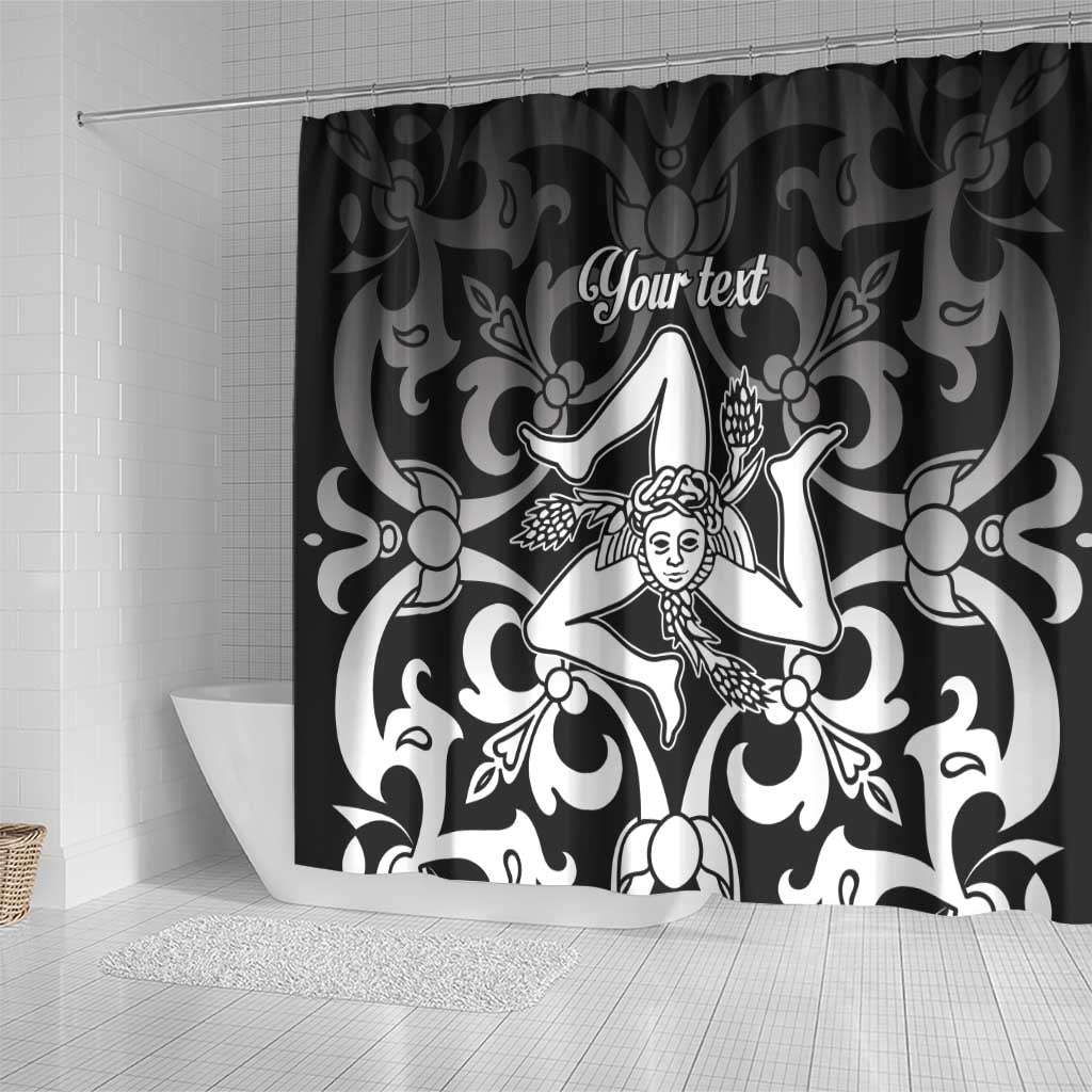 Personalized Italy Trinacria Sicily Shower Curtain