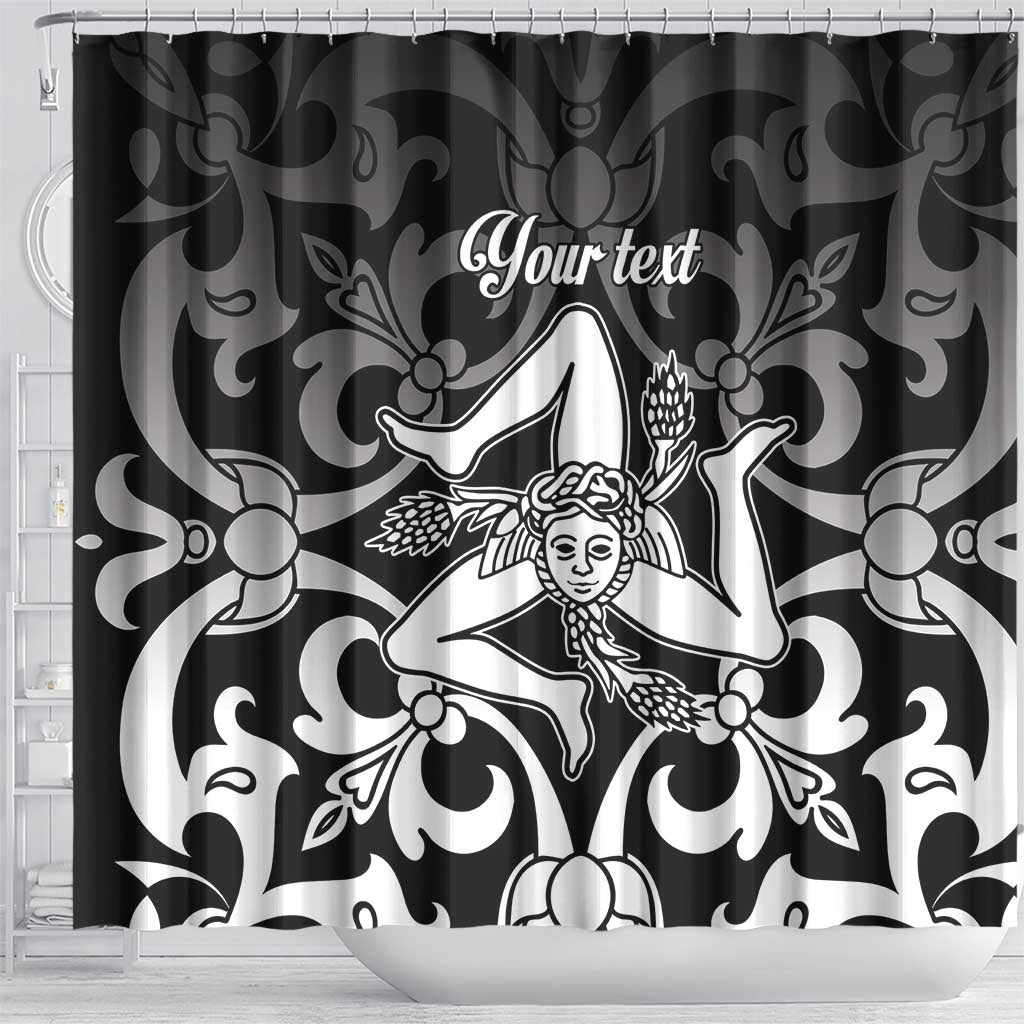 Personalized Italy Trinacria Sicily Shower Curtain