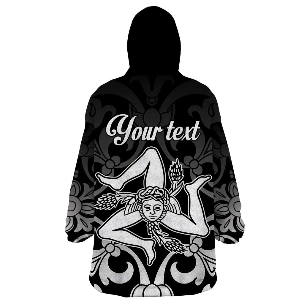 Personalized Italy Trinacria Sicily Wearable Blanket Hoodie - Wonder Print Shop