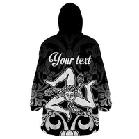 Personalized Italy Trinacria Sicily Wearable Blanket Hoodie - Wonder Print Shop