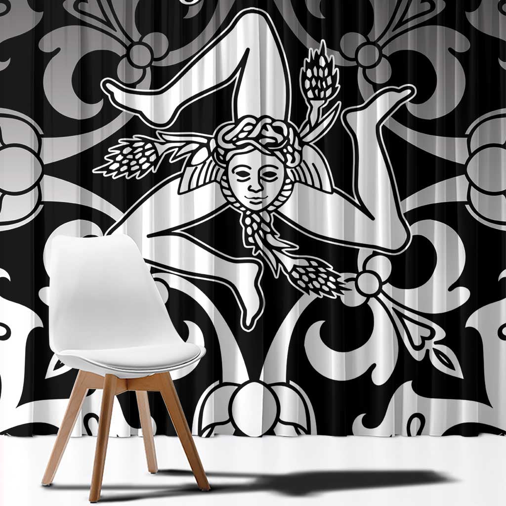 Personalized Italy Trinacria Sicily Window Curtain - Wonder Print Shop