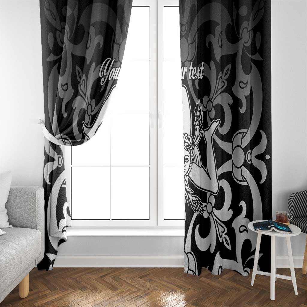 Personalized Italy Trinacria Sicily Window Curtain - Wonder Print Shop