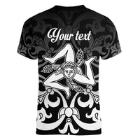 Personalized Italy Trinacria Sicily Women V-Neck T-Shirt - Wonder Print Shop
