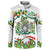 Sicilian Triskelion Button Sweatshirt with Cactus and Lemons LT9 - Wonder Print Shop