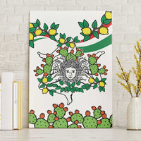 Sicilian Triskelion Canvas Wall Art with Cactus and Lemons LT9 - Wonder Print Shop