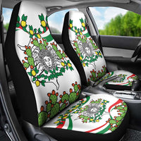 Sicilian Triskelion Car Seat Cover with Cactus and Lemons LT9 - Wonder Print Shop
