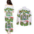 Sicilian Triskelion Couples Matching Puletasi and Long Sleeve Button Shirt with Cactus and Lemons LT9 - Wonder Print Shop