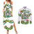 Sicilian Triskelion Couples Matching Summer Maxi Dress and Long Sleeve Button Shirt with Cactus and Lemons LT9 - Wonder Print Shop
