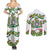 Sicilian Triskelion Couples Matching Summer Maxi Dress and Long Sleeve Button Shirt with Cactus and Lemons LT9 - Wonder Print Shop